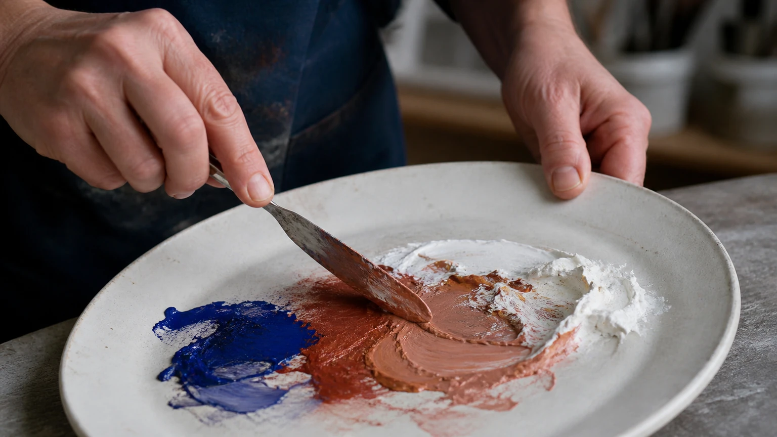 Photo éditoriale — Construire une harmonie de couleurs équilibrée — scène 1
