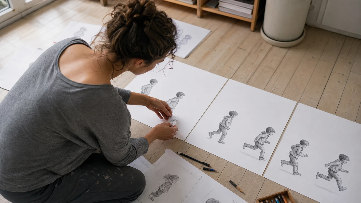 Photo éditoriale — Raconter une histoire par l’illustration — scène 1