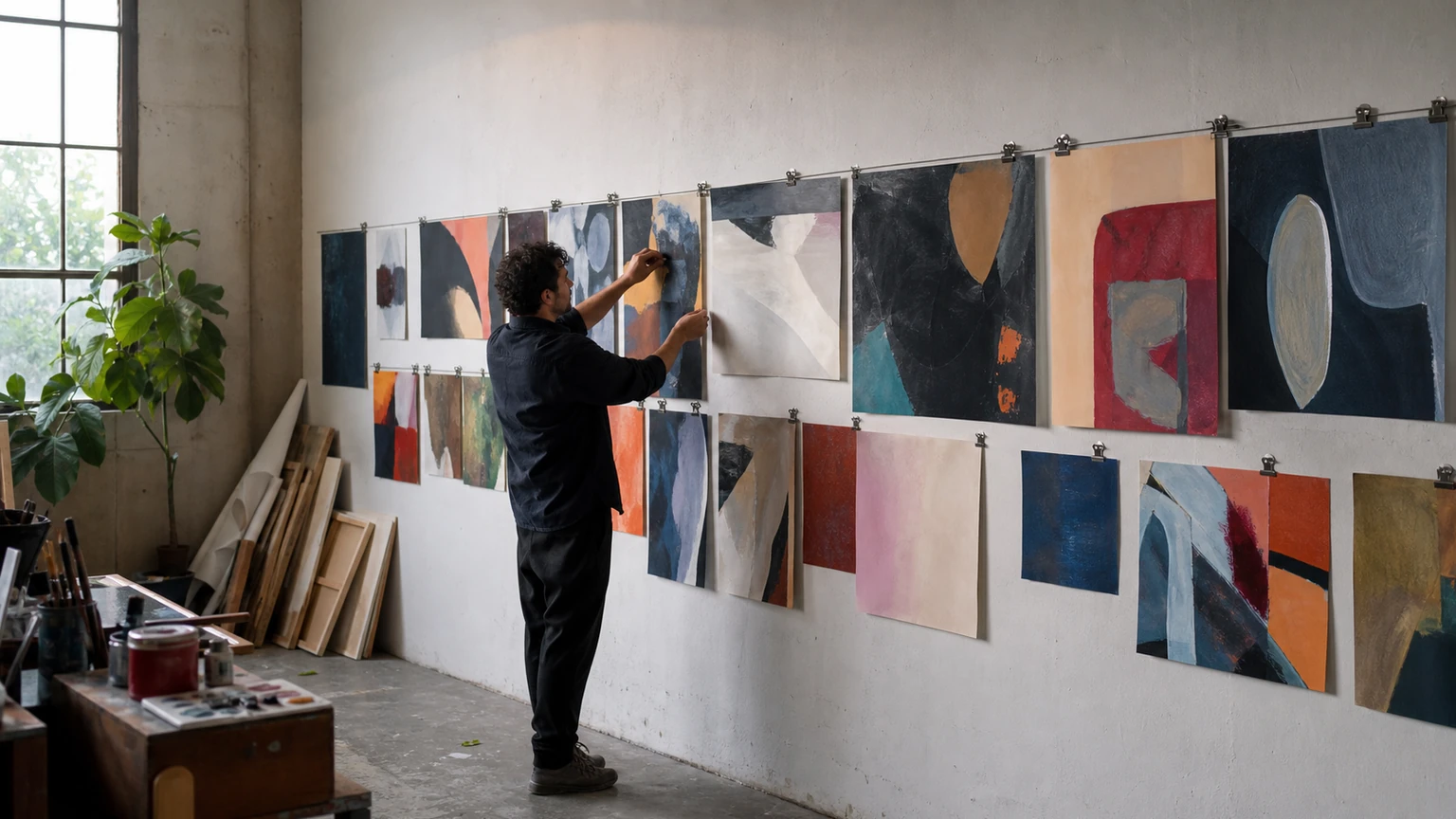 Photo éditoriale — Sélectionner ses travaux pour un portfolio cohérent — scène 2